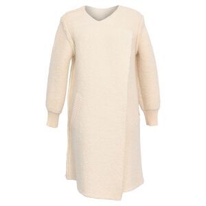 Burberry Brit Shearling Coat in Cream Wool